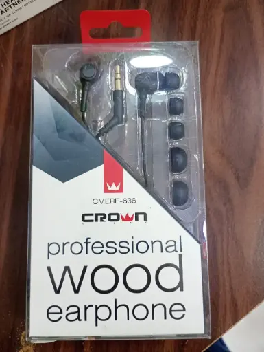 Crown Wood Earphone