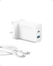 anker 2-port high speed charger with usb-c cable